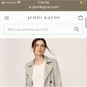Jenni Kayne Classic Trench Coat Light Tam Medium